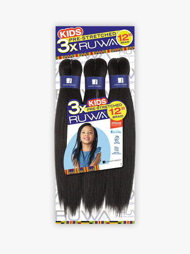 Sensationnel Ruwa Kids Pre-Stretched Braid 12″ – 3X Pack - ANNS BEAUTY SUPPLY